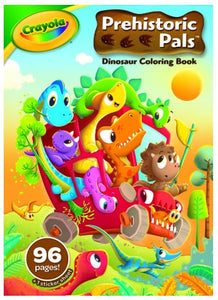 CRAYOLA PREHISTORIC PALS COLOURING BOOK 96 PG