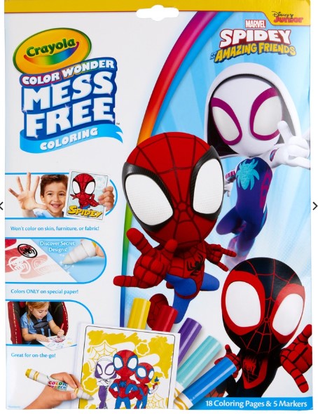 CRAYOLA COLOUR WONDER - MARVEL SPIDEY