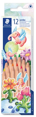 PENCIL STAEDTLER TRI JUMBO COLOURED