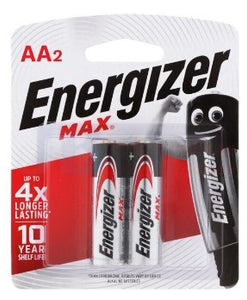 BATTERY ENERGIZER E91 AA BP2