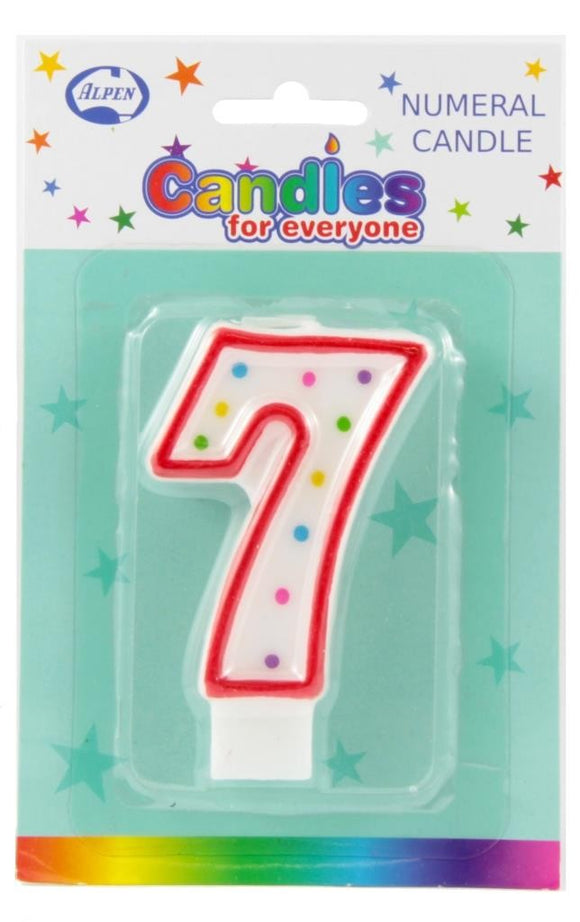 CANDLES NUMERALS NO. 7