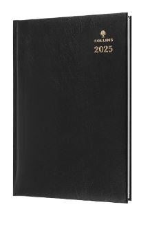 DIARY 2025 COLLINS STERLING A4 344.P99 WTV BLACK