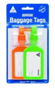 LUGGAGE TAG KEVRON 2 PACK WITH BONUS KEYTAG