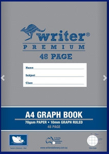 GRAPH BOOK A4 48PG 10MM