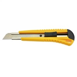 CUTTER KNIFE ITALPLAST 18MM HEAVY DUTY YELLOW