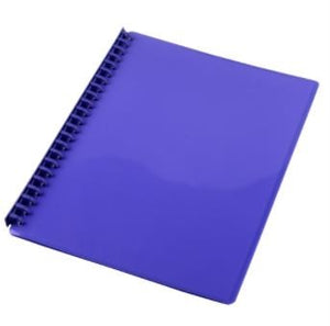 DISPLAY BOOK SOVEREIGN A4 REFILLABLE GLOSS PURPLE 20P