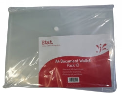 DOCUMENT WALLET A4 CLEAR 