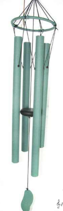 84CM GREEN HARMONIOUS 4 TUBE W/CHIME