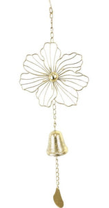 59CM GOLD LEAF FLOWER BELL