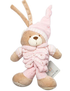 PINK MUSICAL STRETCH BEAR 20CM