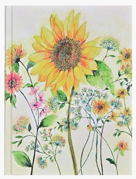 JRNL WATERCOLOUR SUNFLOWER 